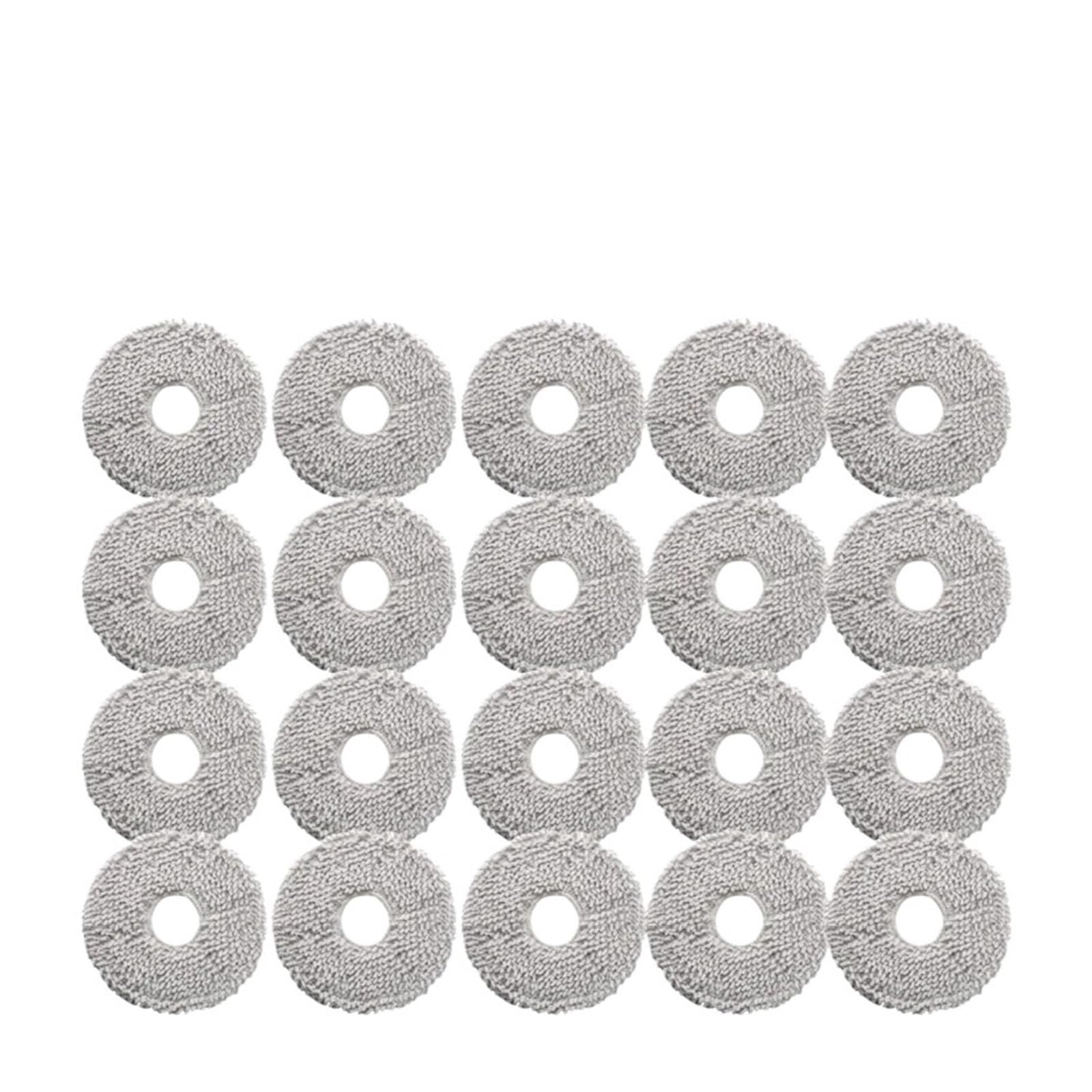 LMRXOFE Vacuum Cleaner Mop Cloth,Compatible For Ecovacs,X1PRO,Compatible For OMNI,T10omni/T20 X2PRO T50PRO,Parts Robot Mop Pad(20 mop cloths)