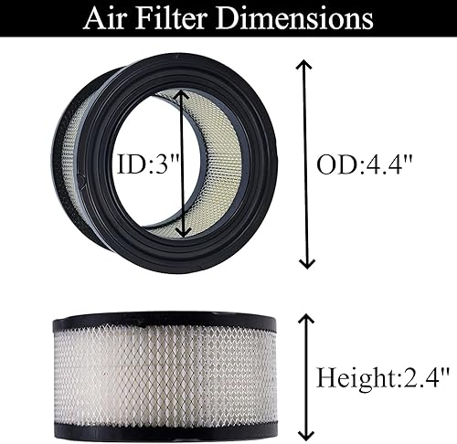 Miniatura 2 de Filtro de aire 32170979 compatible con limpiador de compresor de aire Inger-soll Rand T30 SS5 2340 2475 (paquete de 4)