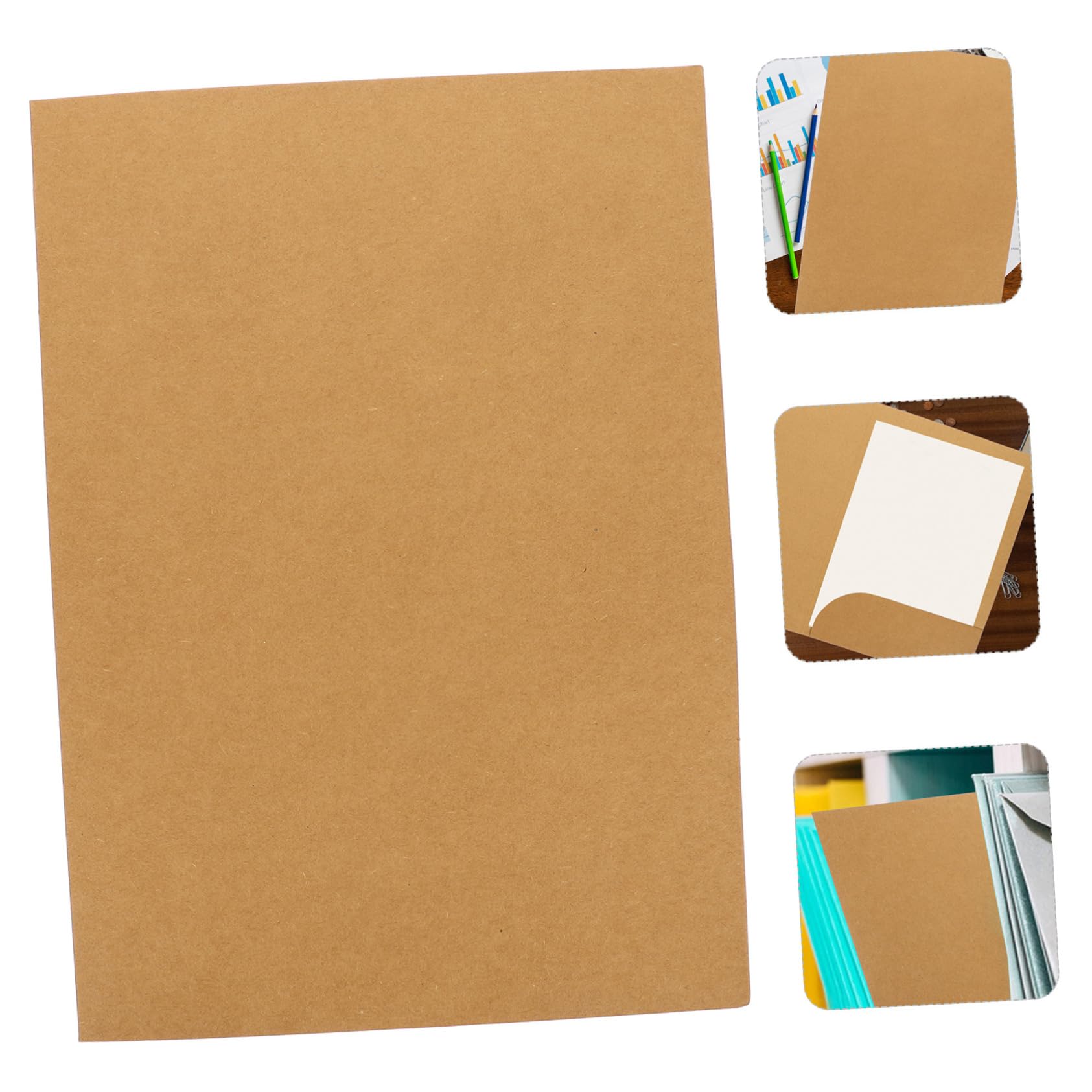 Ciieeo Kraftpapier Schnellhefter Robust Dokumentenmappe A4 20 Stück und Präsentationsmappe Beschriftbar für Büro und Studium