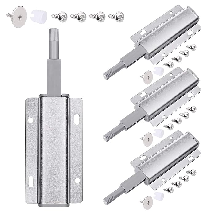 Buy JIZZU 4 Pack Push to Open Door Catches for Handles Kitchen Cupboard