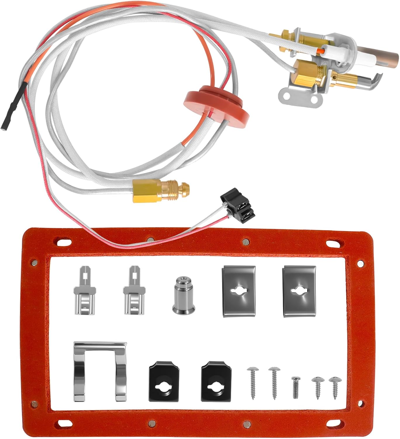 SP20824 Pilot Burner Assembly Kit Replacement SP20754, Compatible for Rheem Ruud and Richmond Water Heater Parts, NG with LP Orifice