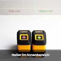 KAIWEETS T40 Keresztvonalas Zöld Lézer Szintező - 30m Hatótáv, 4 Fényerőszint, Önszintező Funkcióval, Vízálló, Mágneses Tartóval, Fém Ház 5