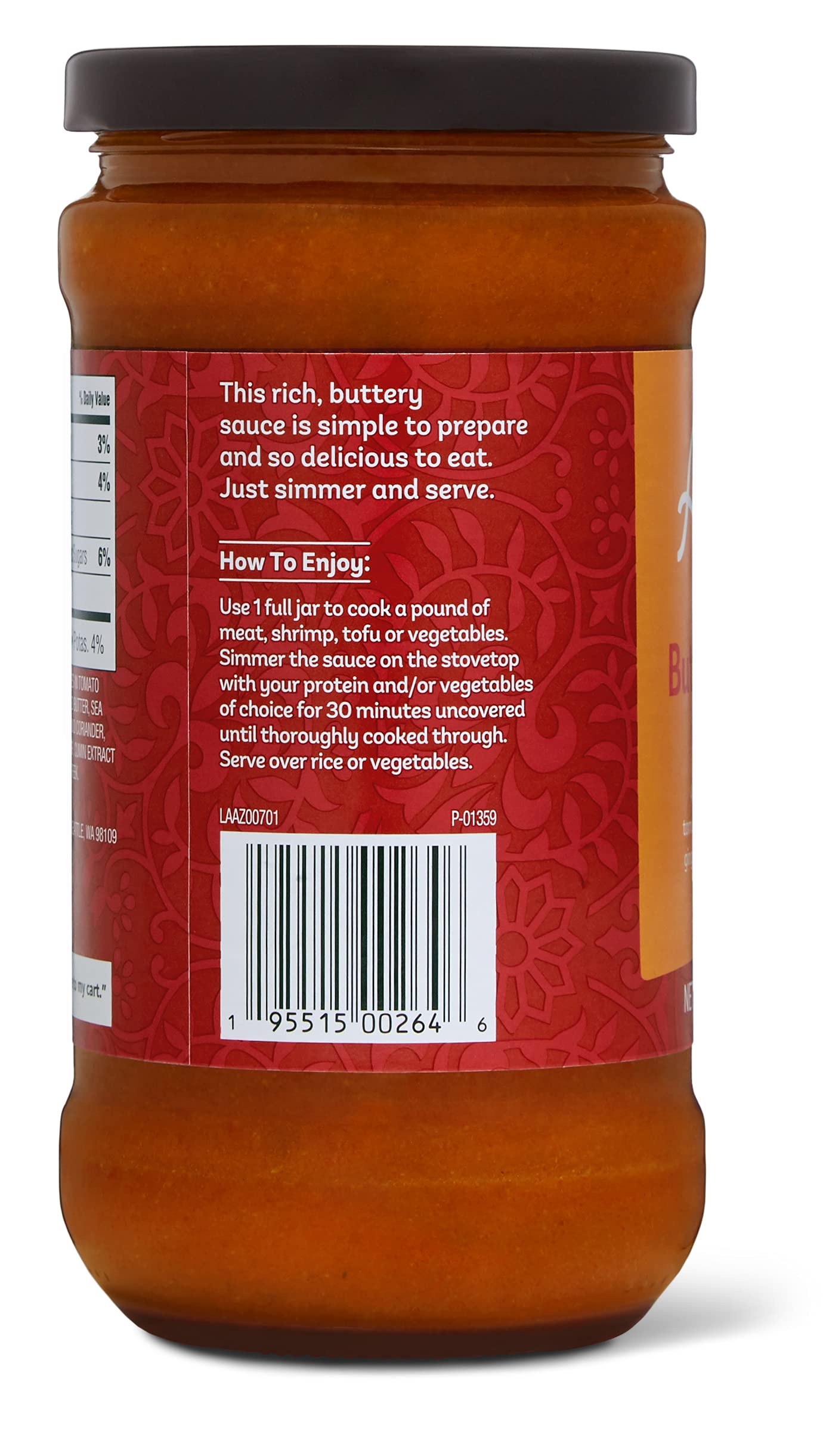 Amazon Brand - Aplenty Butter Chicken Simmer Sauce 16 oz — view 4