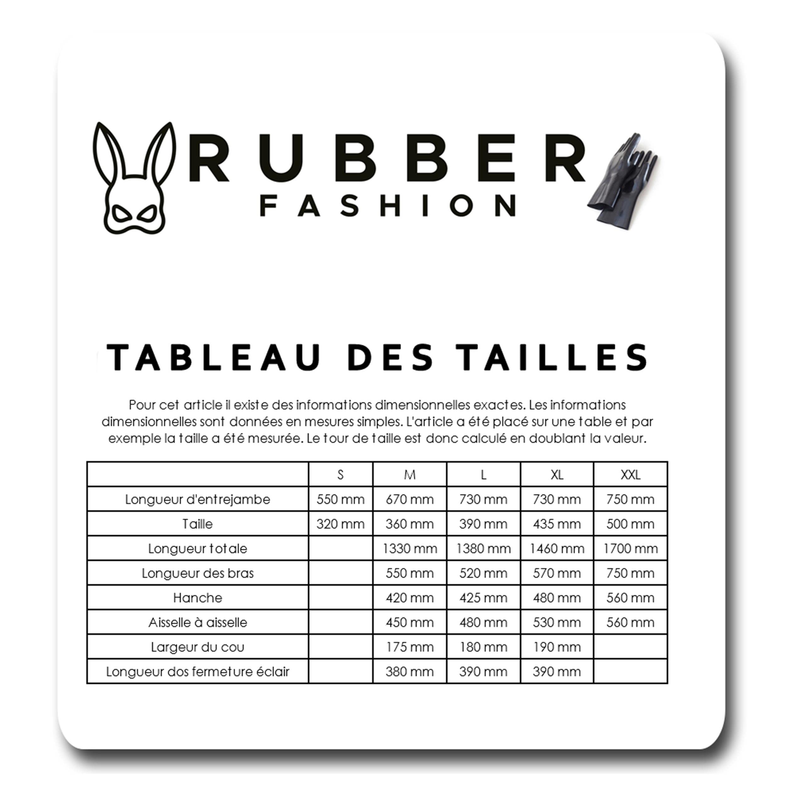 Rubberfashion Catsuit avec effet mouillé brillant - combinaison intégrale - trou à l'entrejambe - unisexe