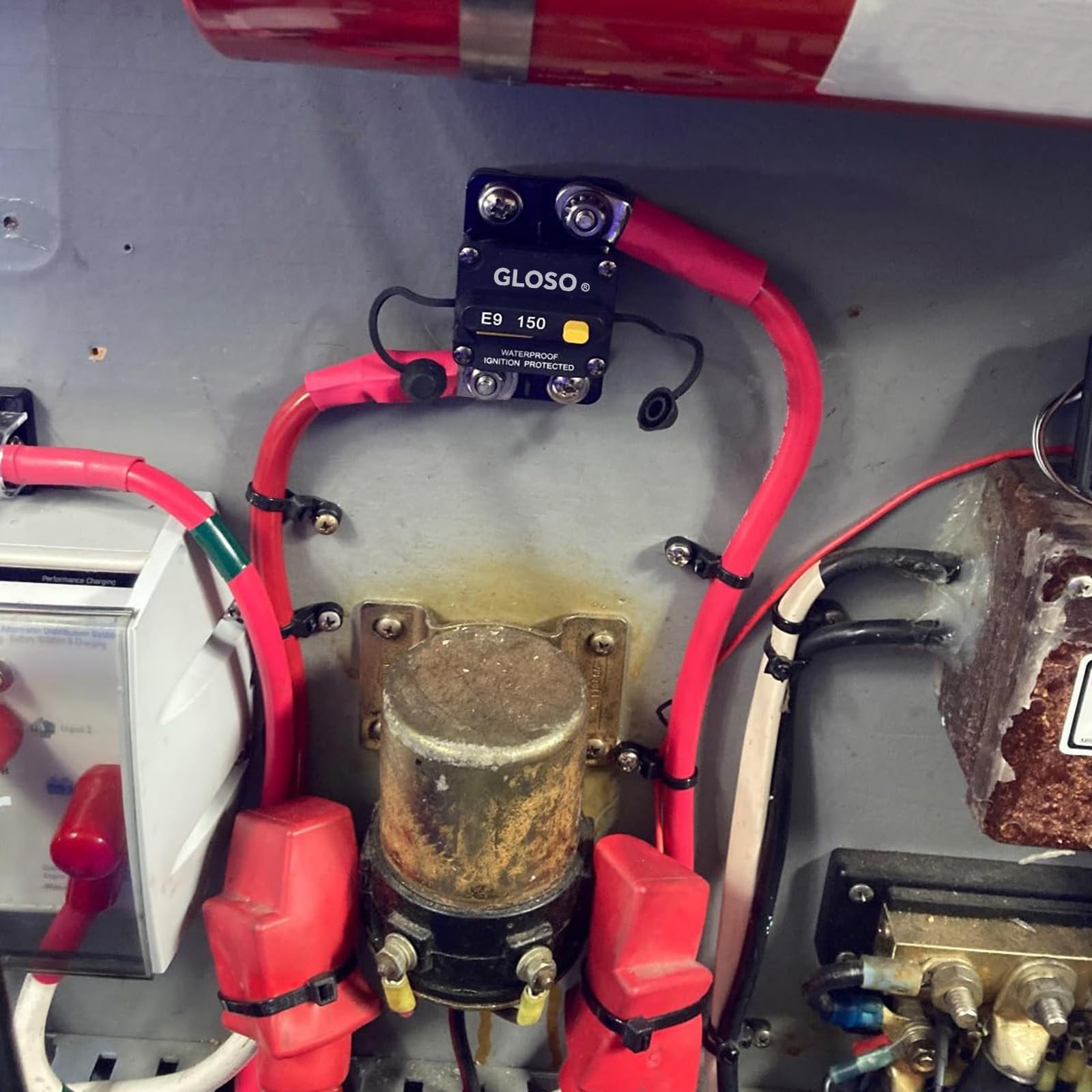 Gloso Disjoncteur Réinitialisation manuelle étanche Interrupteurs bateau voiture 120 AMP E99