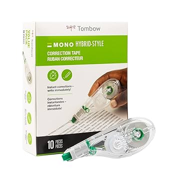 MÖDERE CELLPROOF 3セット Amazon.com : Tombow 68721 MONO Hybrid Correction Tape, 10