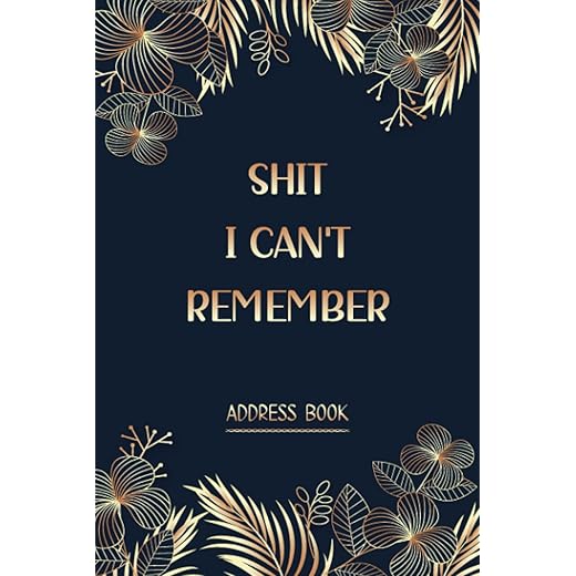 Address Book: Large Print Address Book with Alphabetical Tabs, More than 300 Entry Spaces, Funny Organizer to Name, Address, Phone, Email, Birthday, Note - Golden Flower Design -