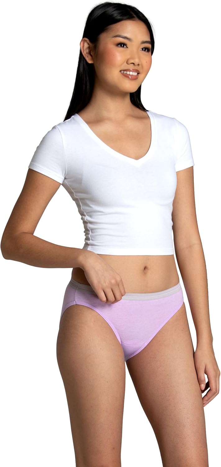 Fruit of the Loom womens Eversoft Cotton Underwear Multipacks, Tag Free & Breathable, Available in Plus Size - Image 2