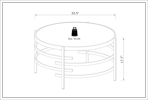 Miniatura 141 de Mesa auxiliar moderna de cristal de 20 pulgadas con marco de metal, mesa de noche, mesa esquinera para sala de estar, oficina en casa, dormitorio