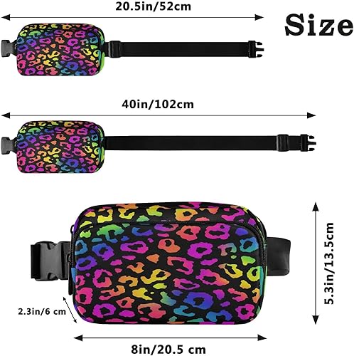 Miniatura 3 de Riñonera con patrón de lunares rojos y blancos para mujeres y hombres, cangurera pequeña, bolsa cruzada para exteriores, senderismo, correr, viajes,