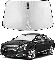 Vista 261 de EcoNour Parasol para parabrisas de camiones con bolsillo de almacenamiento Parasol reflectante de material 240T para protección contra rayos UV