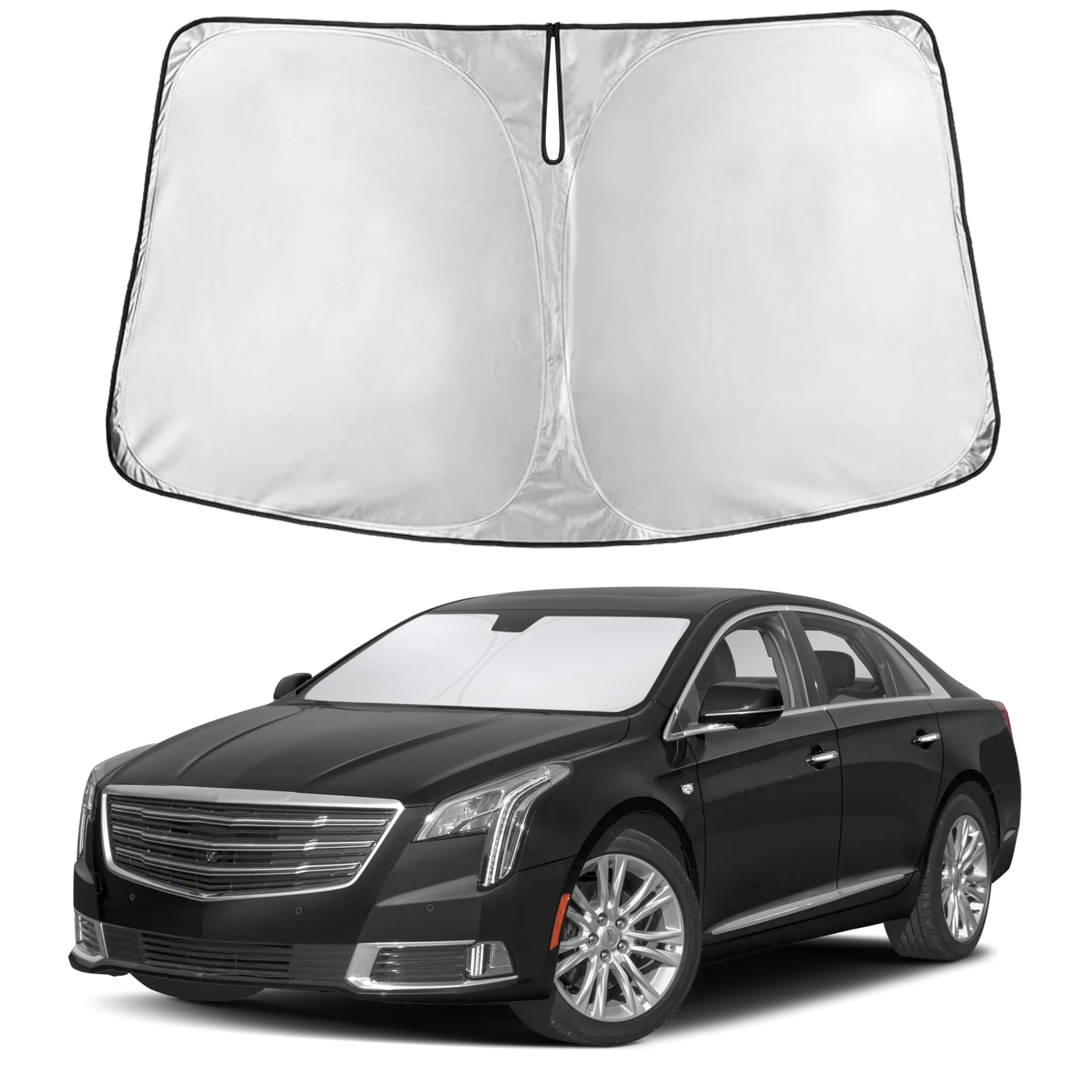 EcoNour Windshield Sunshade Compatible for Cadillac XTS 2013-2017 2018 2019