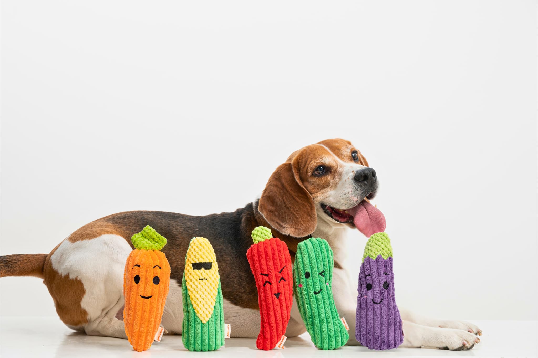 Quietschendes Hundespielzeug, Bite_Stick-Kollektion, 20,3 cm, für kleine und mittelgroße Hunde (Red Chili)