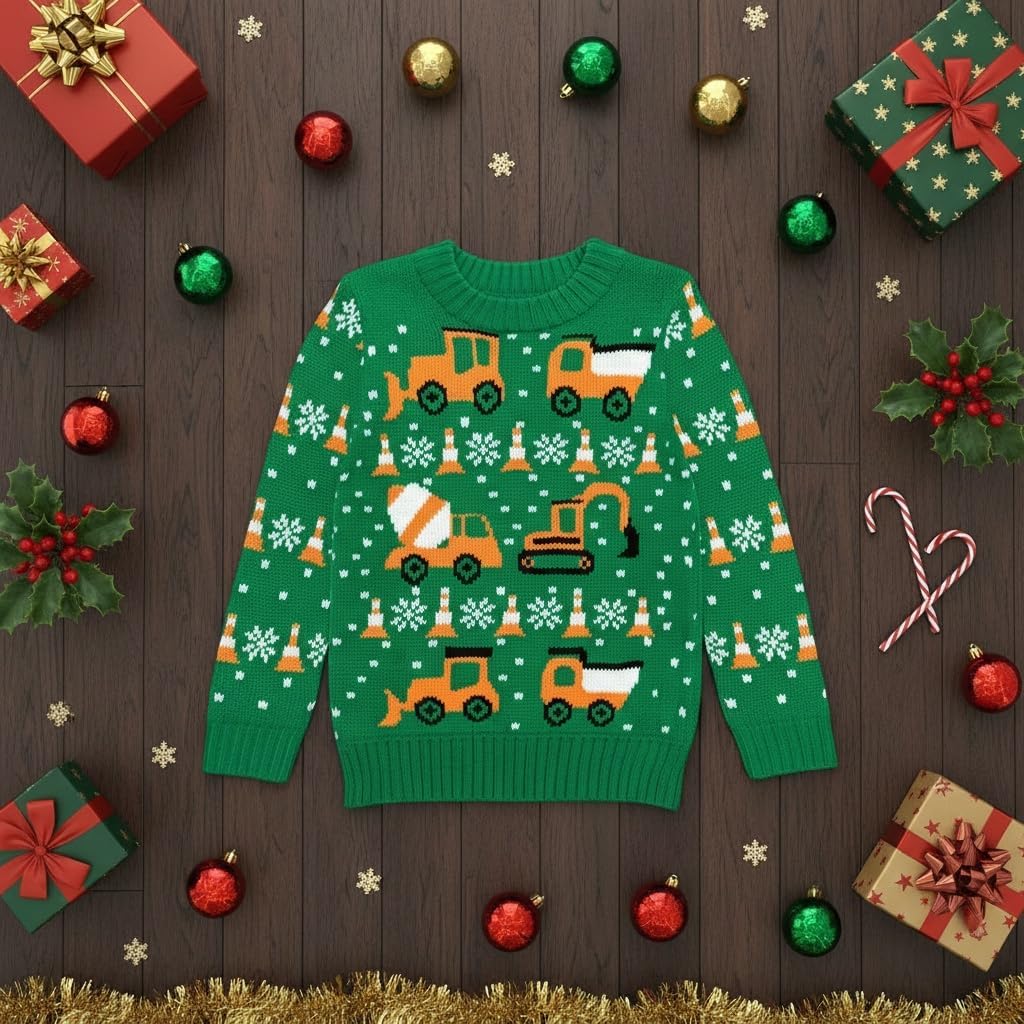 I'm On The Nice List Paw Patrol Chase Toddler Ugly Christmas Sweater Holiday Pullover for Toddler for Boys and Girls