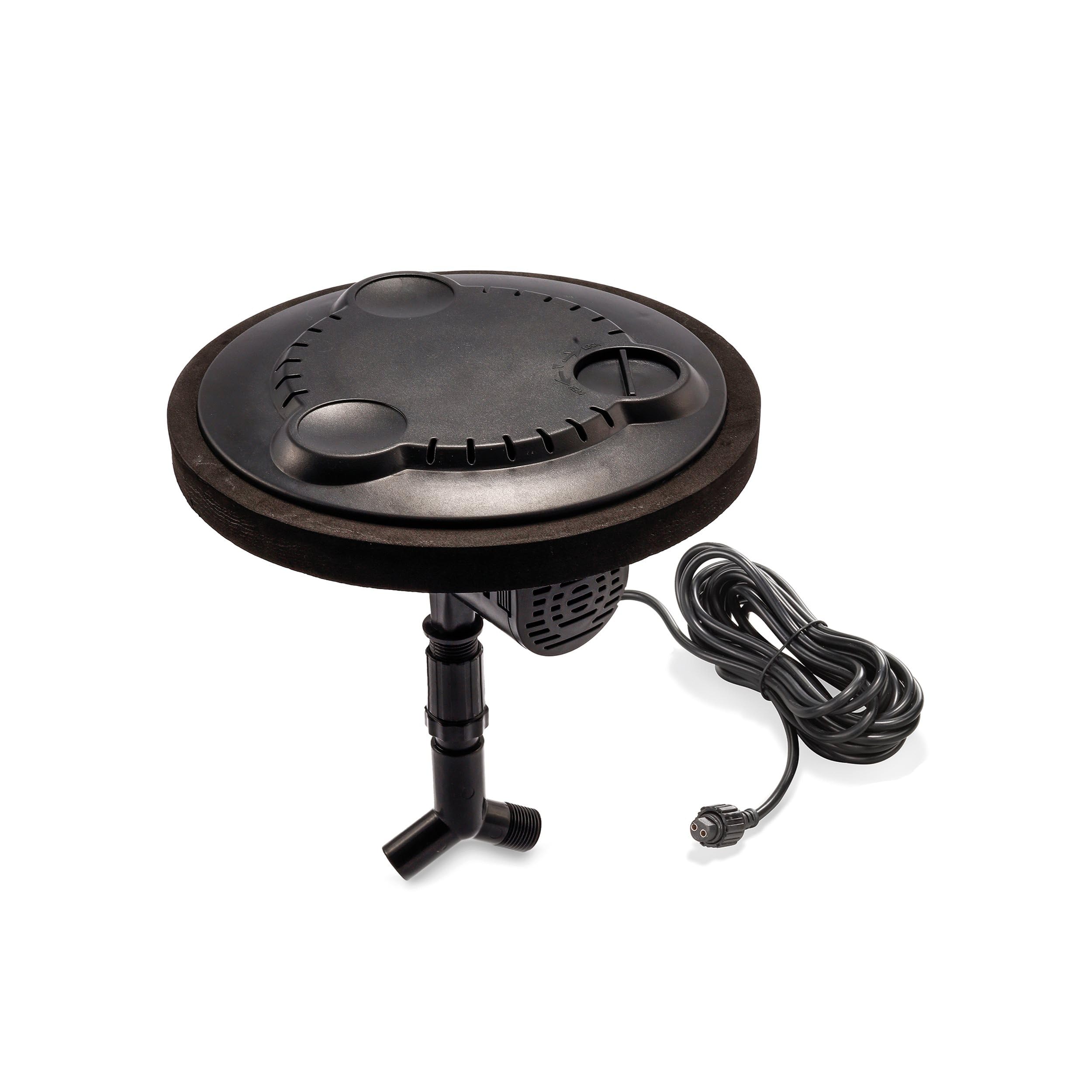 esotec Solar Teichbelüfter Einzelpumpe Power Float 400, Ersatzpumpe 400l/h, 18V/DC Sauerstoffpumpe Gartenteich, Luftpumpe 9,4W, IP68 101854