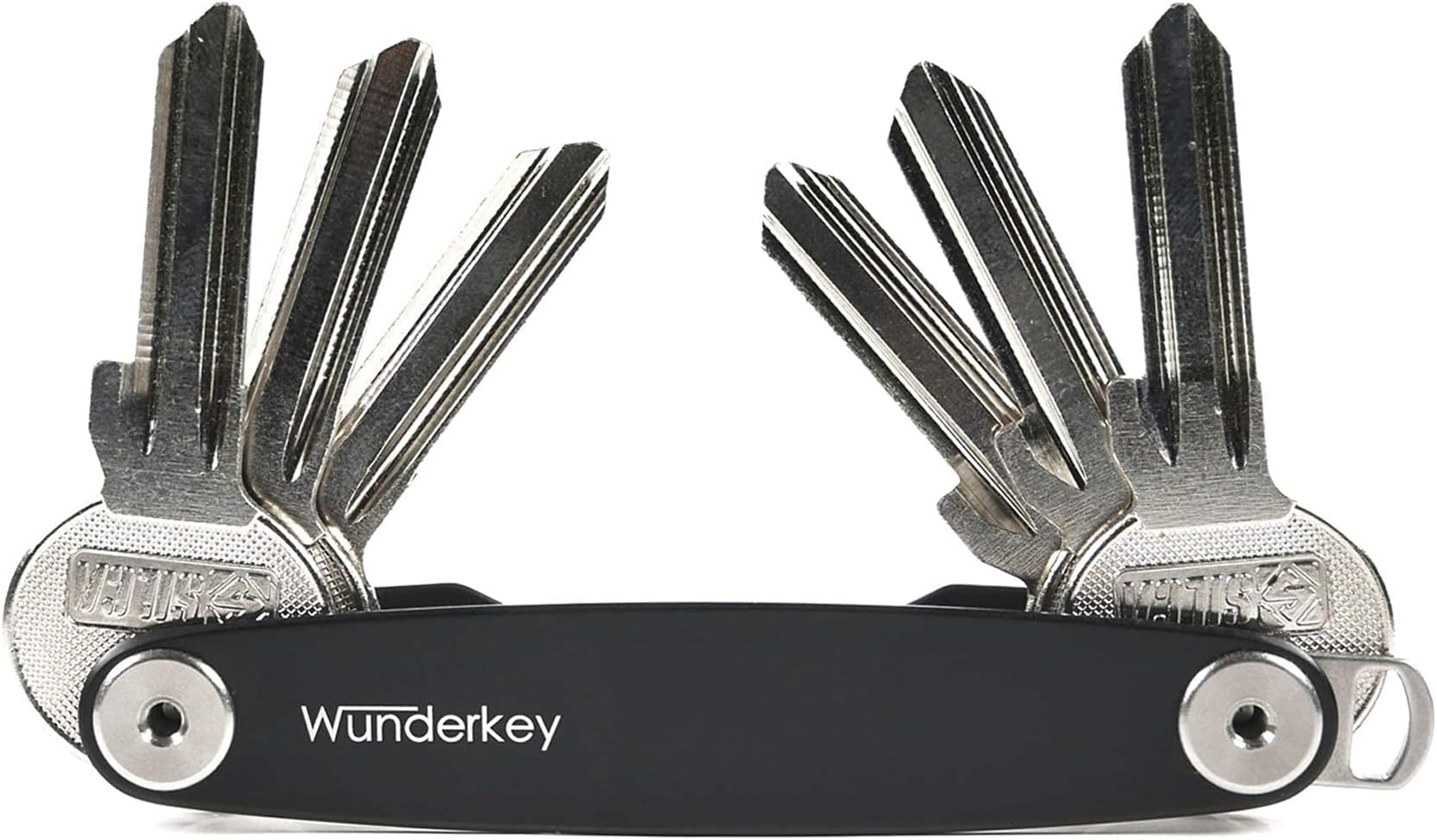 Classic Black (up to 12 Keys) – Key Organiser Made in Germany [Smart Key Organiser | Compact Key Holder | Key Ring | Key Case] – Premium Quality