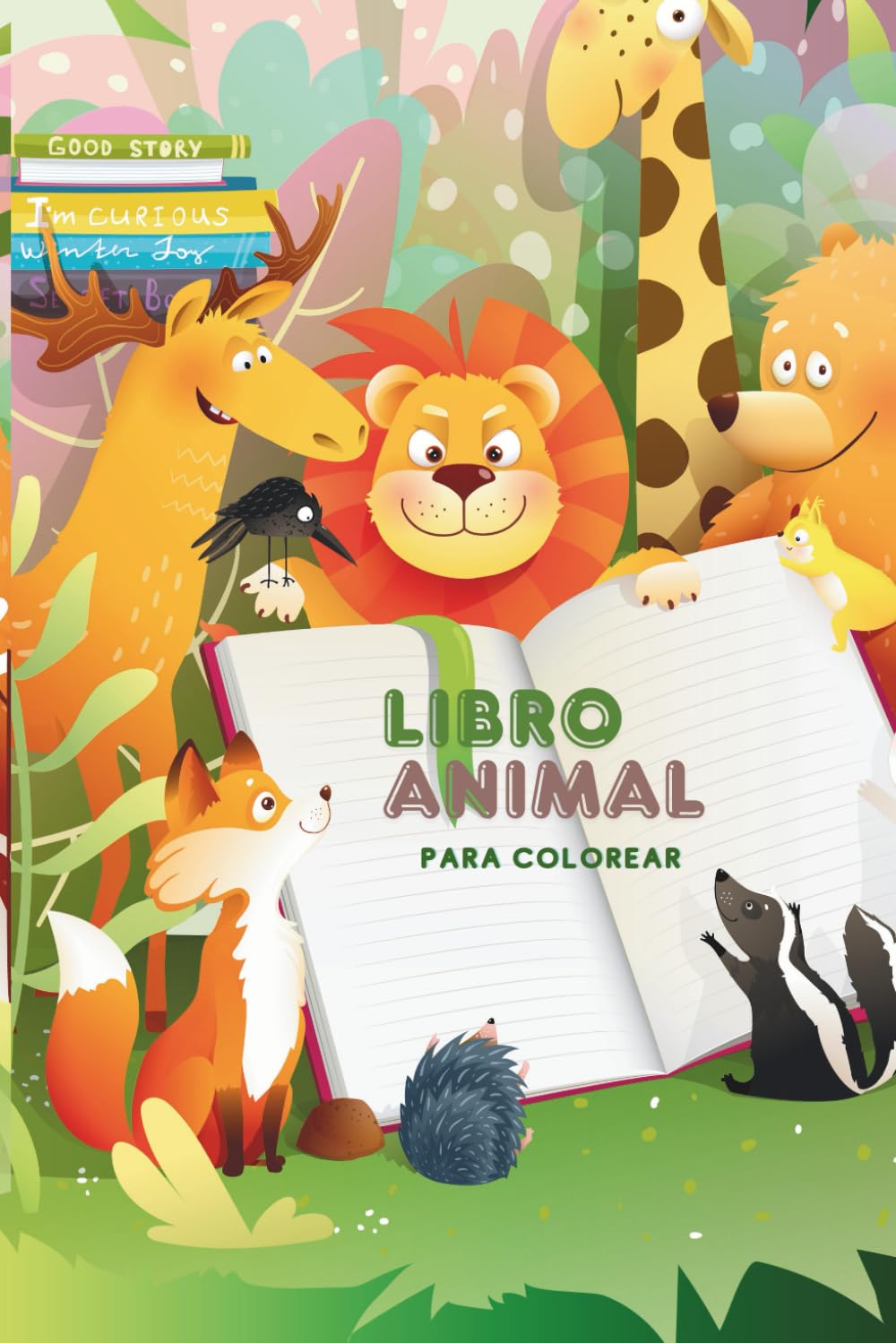 LIBRO ANIMAL PARA COLOREAR: PARA ADULTOS Y NIÑOS