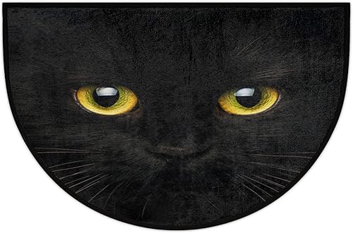 Miniatura 10 de Alfombras semicirculares antiguas antiguas con sol, luna y estrella, tapete de bienvenida para interiores, tapete de bienvenida antideslizante medio