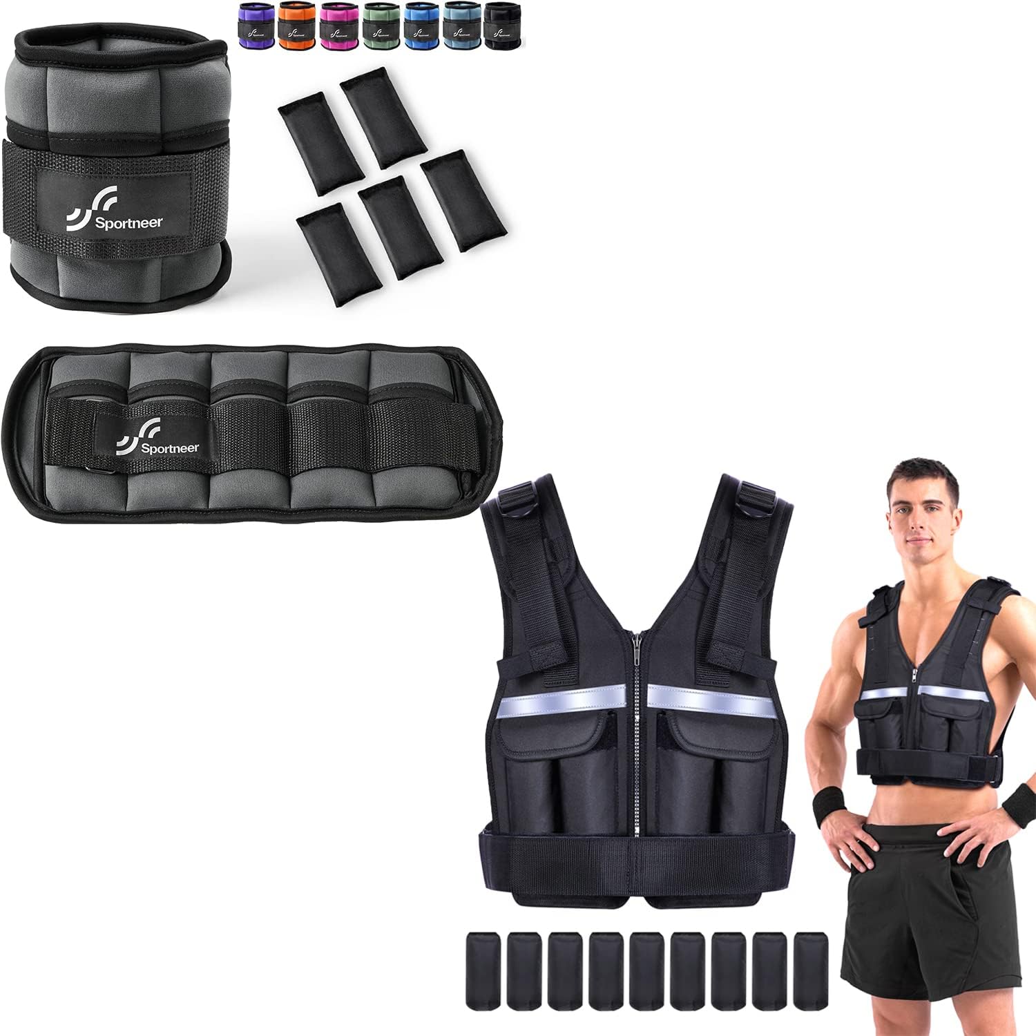 Ankle Weights with Weighted Vest