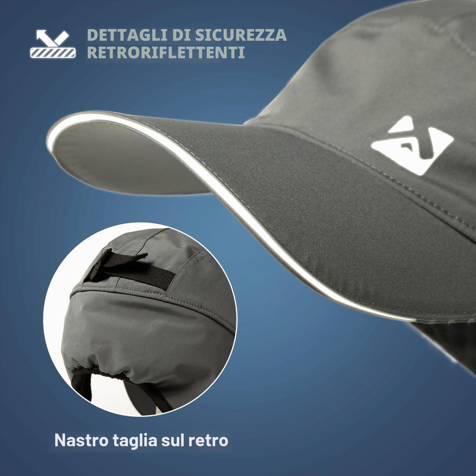 TOP-EX Oversize XL XXL Uomo Impermeabile Inverno Baseball Cap Pile Earflap Trapper Cappello per il Freddo Grande Testa