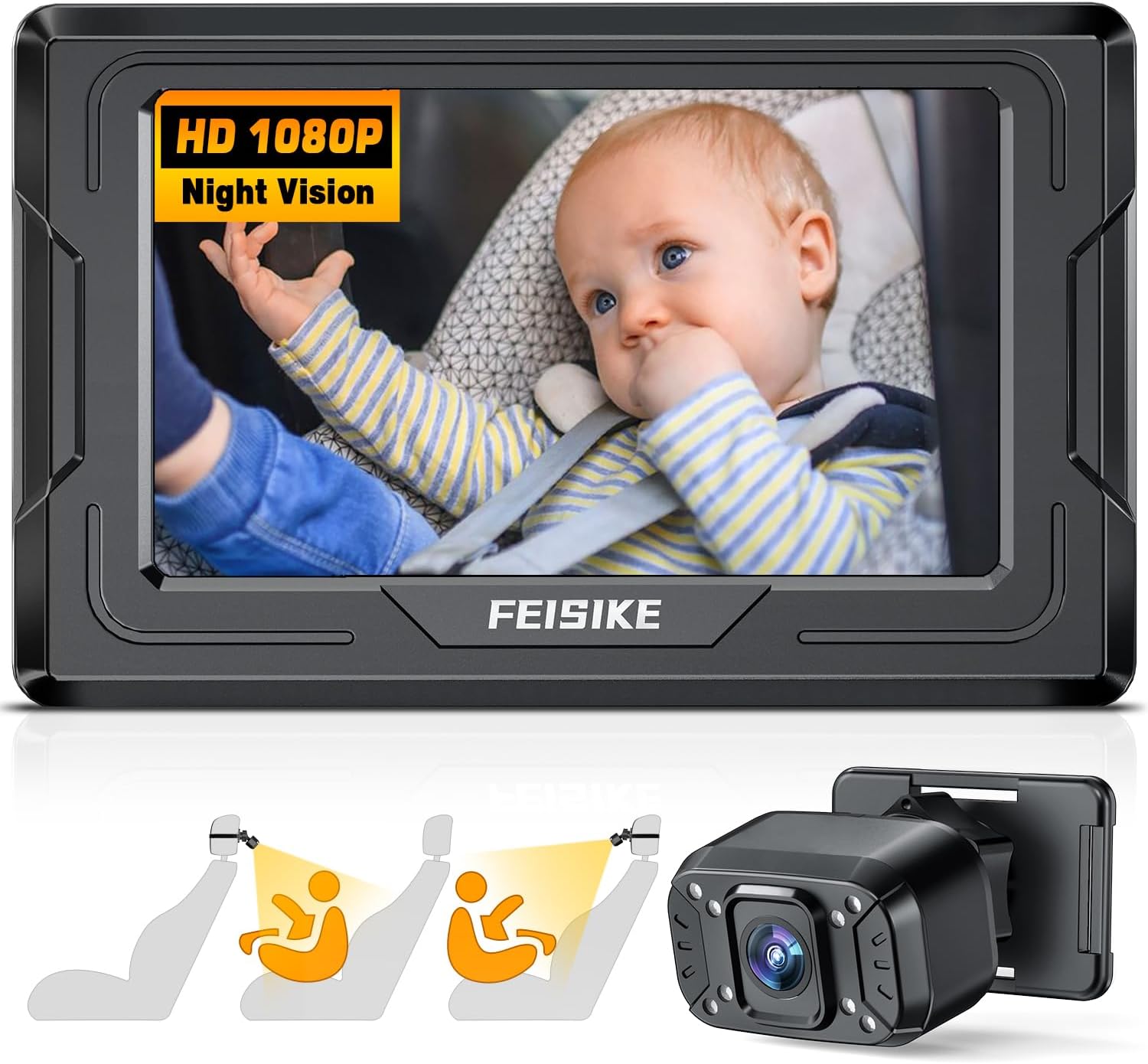 Baby Car Camera Ease Install Gift for Newborn USBPlug