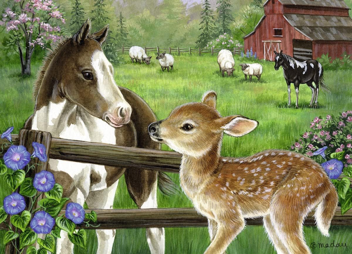 New Neighbors 60 Piece Jigsaw Puzzle for Kids - Every Piece Unique, Perfect Fit, 4-12 Years