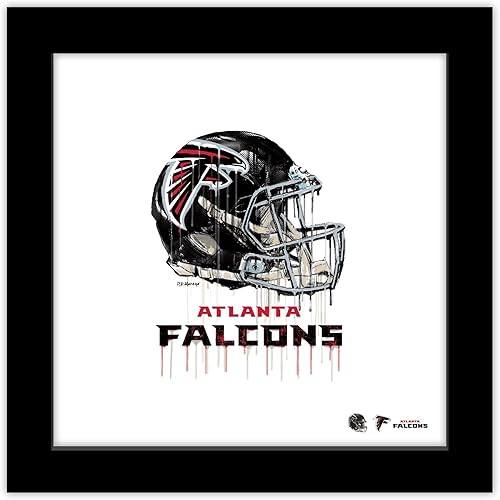 Miniatura 9 de Trends International Gallery Pops NFL Atlanta Falcons - Póster de pared con casco de goteo, 12.00 x 12.00 pulgadas, versión de marco blanco