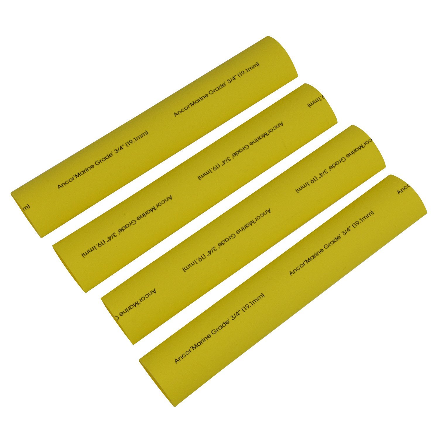 Gaine thermorétractable étanche Ancor jaune 1" pour isoler un fil - 3