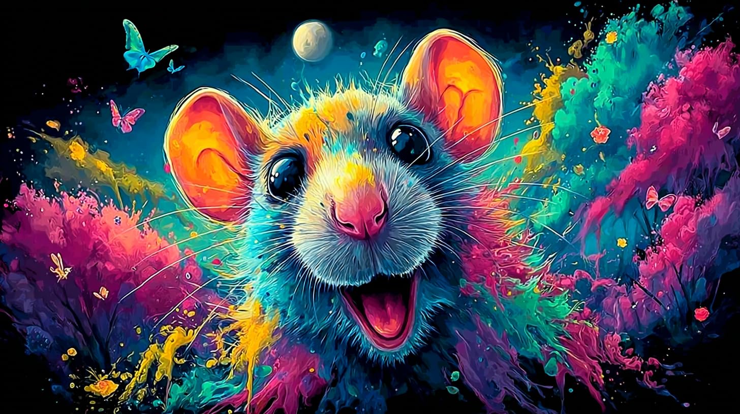 Obra de arte en puzzle de 1000 piezas, un rompecabezas de ratón de calidad para adultos 8