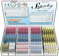 Vista 1 de Sopoby - Juego de conectores termorretráctiles para cable, sellado de soldadura y conectores eléctricos, terminales de cable, surtidos
