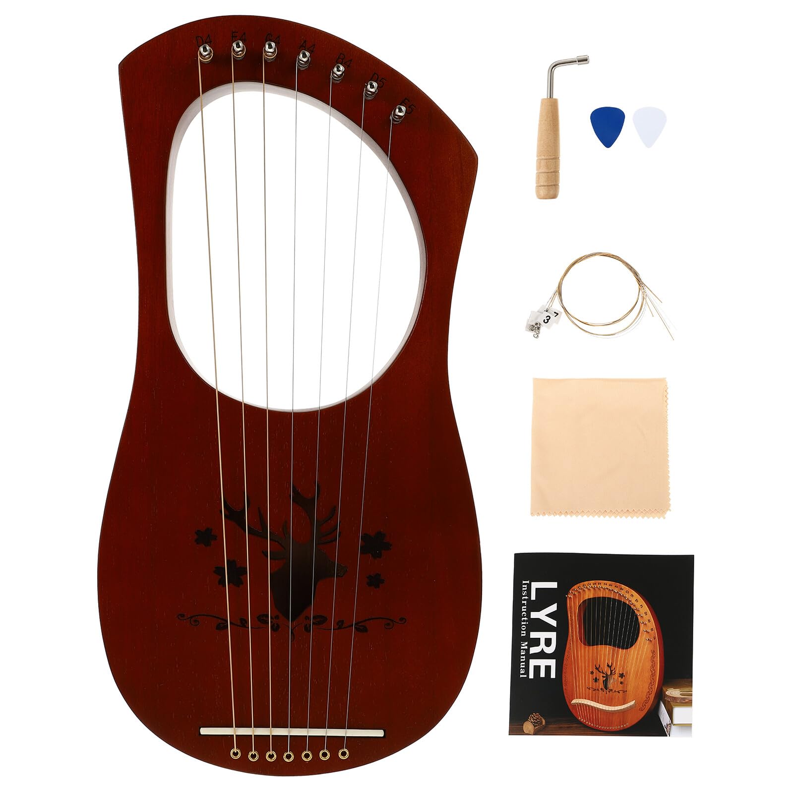 Instrumenty Harfowe Dla Dorosłych Harfa Z Kluczem Do Strojenia Stara Lira Harfa W Stylu Początkującego Instrument Strunowy