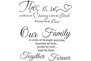 Inspiring Family Wall Quote | This is Us Wall Art Decals