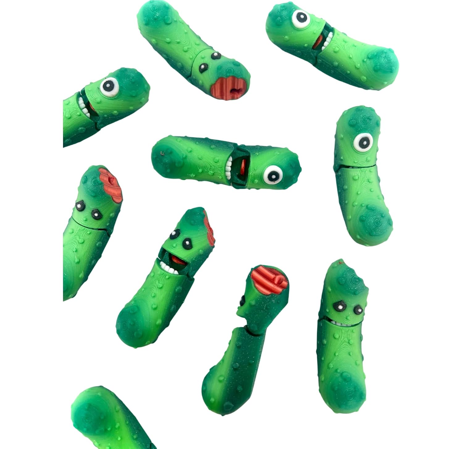 Tickle Pickle Fidget Toy Articulating Pickle Pickle