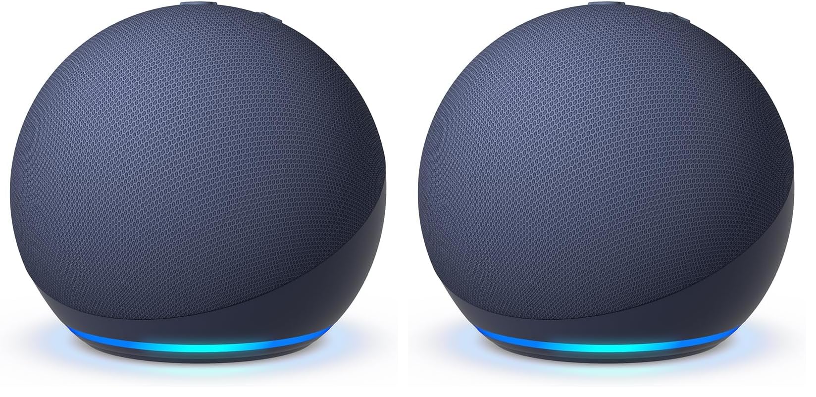 Echo Dot (5.ª generación, modelo de 2022) | Altavoz inteligente wifi y Bluetooth con Alexa, con sonido más potente y de mayor amplitud | Azul marino (Paquete de 2)