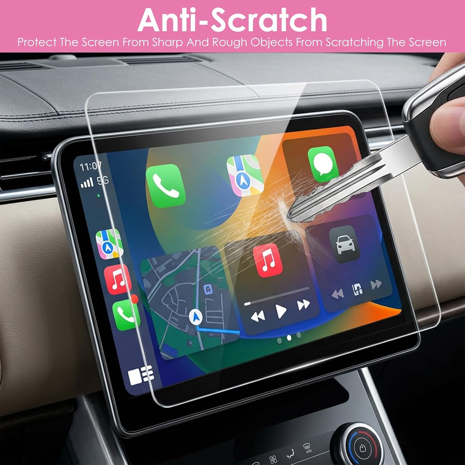 Cut to Fit Screen Protector, 4 Pack 295 * 210mm Universal Trimmable Screen Protective, Film Clear PET Customizable Touchscreen Protection,Anti Scratch Cuttable for Tablet,GPS,Navigation,Camera