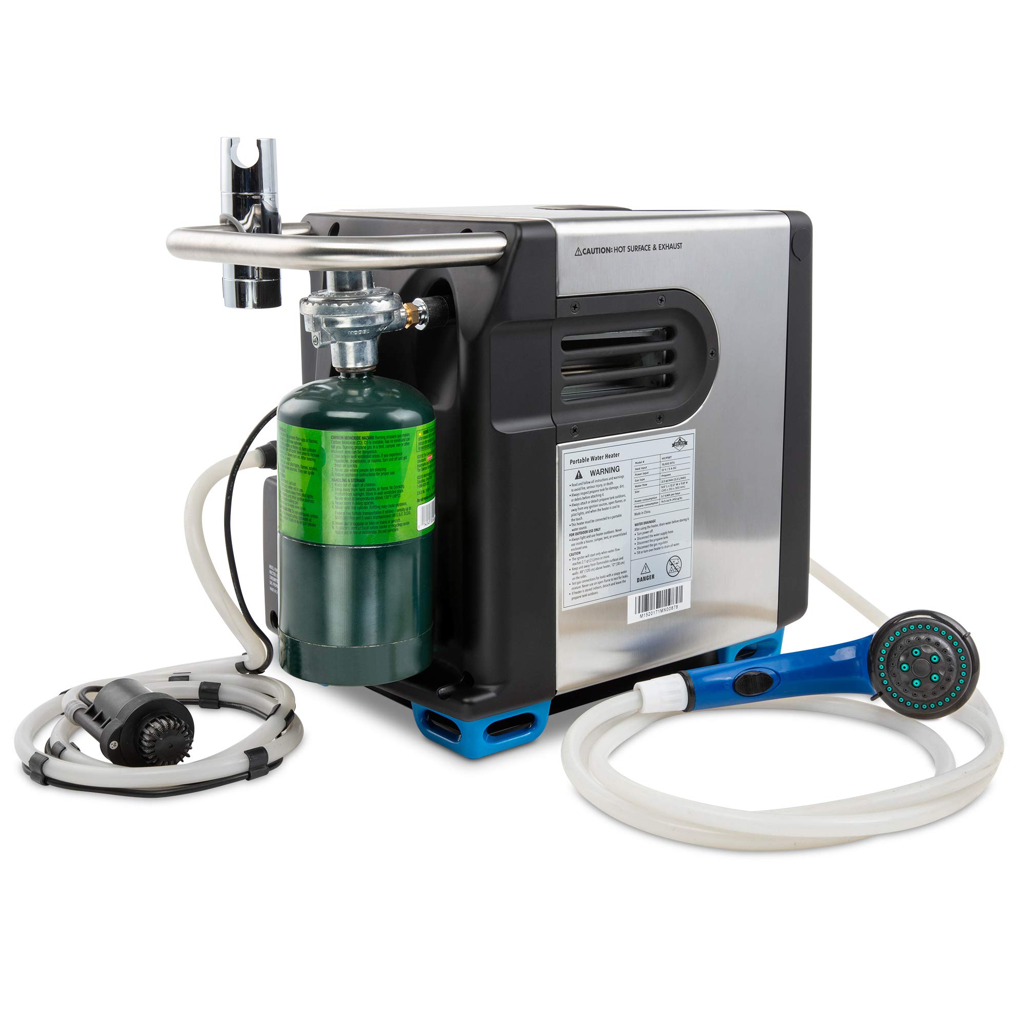 Hike Crew Portable Propane Water Heater & Shower Pump w/Builtin