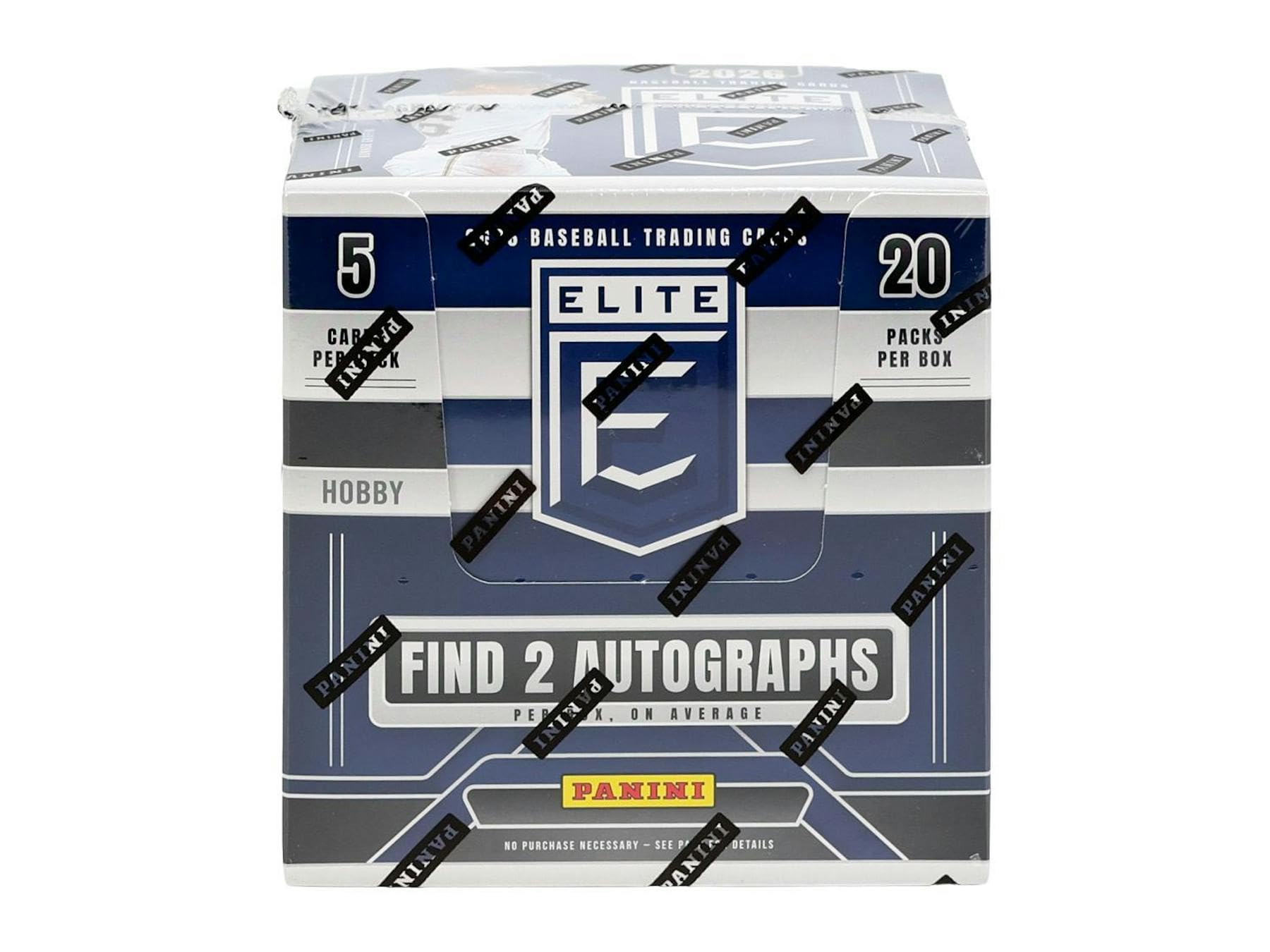 Photo 1 of 2026 Panini Donruss Elite Baseball Hobby Box 20 Packs, 2 Autographs, 20 Parallels