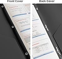 Vista 7 de Youngever Paquete de 6 carpetas de plástico resistente con dos bolsillos con 3 puntas, cierre de puntas de metal, carpeta de plástico resistente