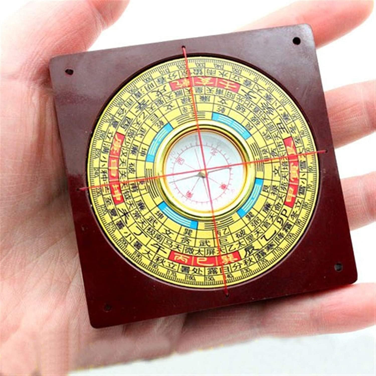 中国式風水羅盤 ゴシップ羅盤コンパス 直径7.8cm ホームデコレーション