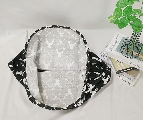 Miniatura 7 de KUNRO canasta redonda grande para almacenamiento, con cubierta impermeable, organizador para la ropa sucia, para la habitación de los niños, para