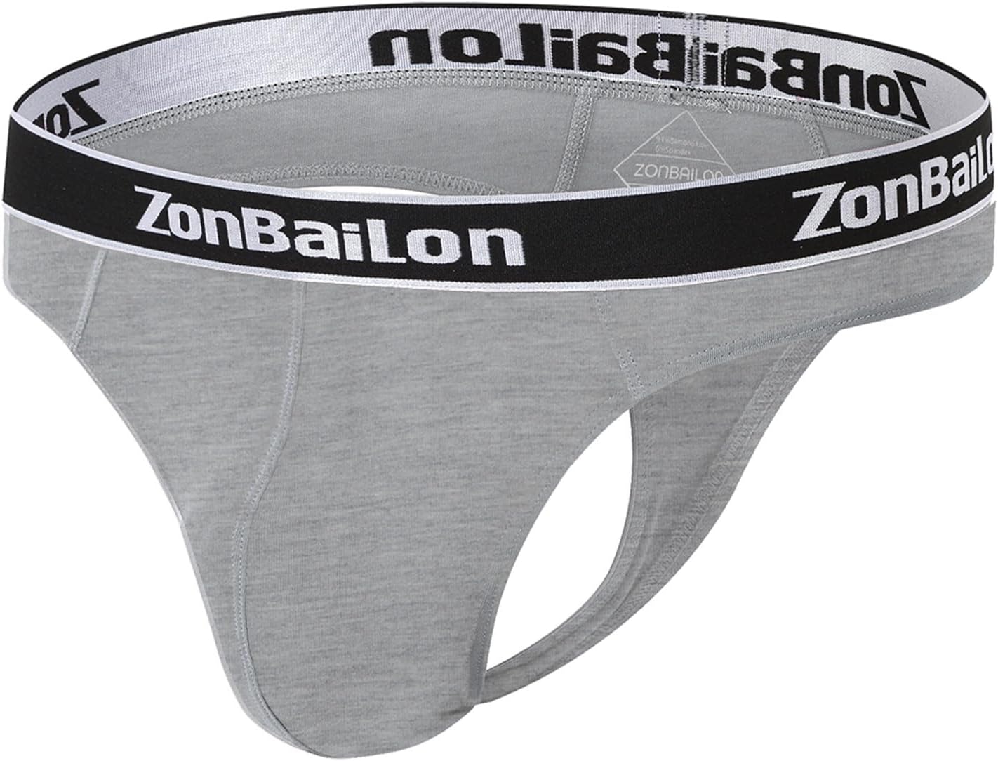 ZONBAILON Sexy Men’s Thong Bamboo Viscose T-Back Bulge Pouch Thongs Briefs Male Low Rise Underwear Pack M L XL 2XL