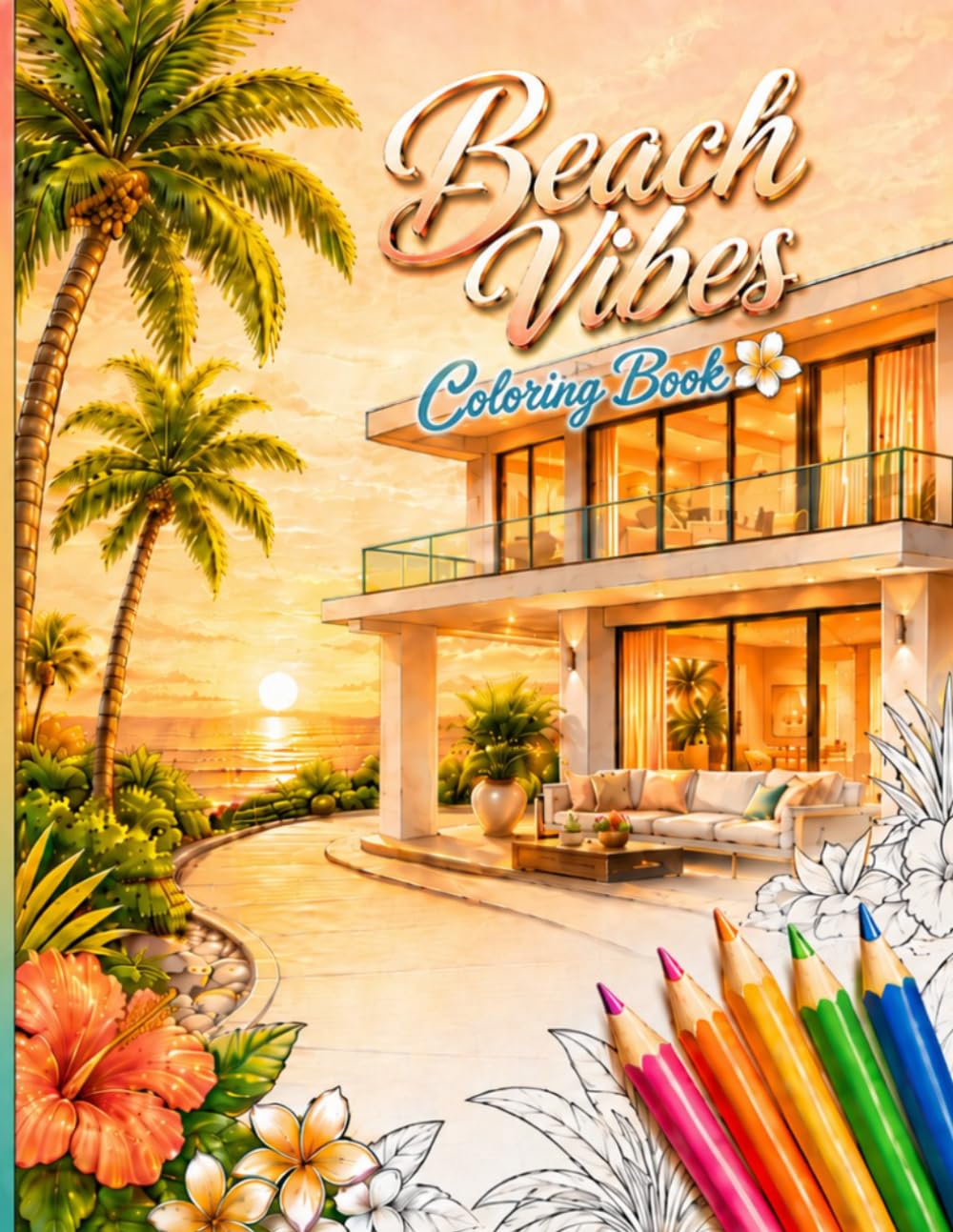 Beach Vibes: Coloring Book (Beautiful Things)