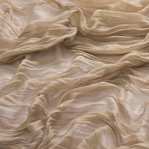 Vista 74 de MLMW Camino de mesa de estopilla azul polvoriento, revelación de género, gasa bohemia de tela de queso rústico, camino de mesa de 160 pulgadas, Azul