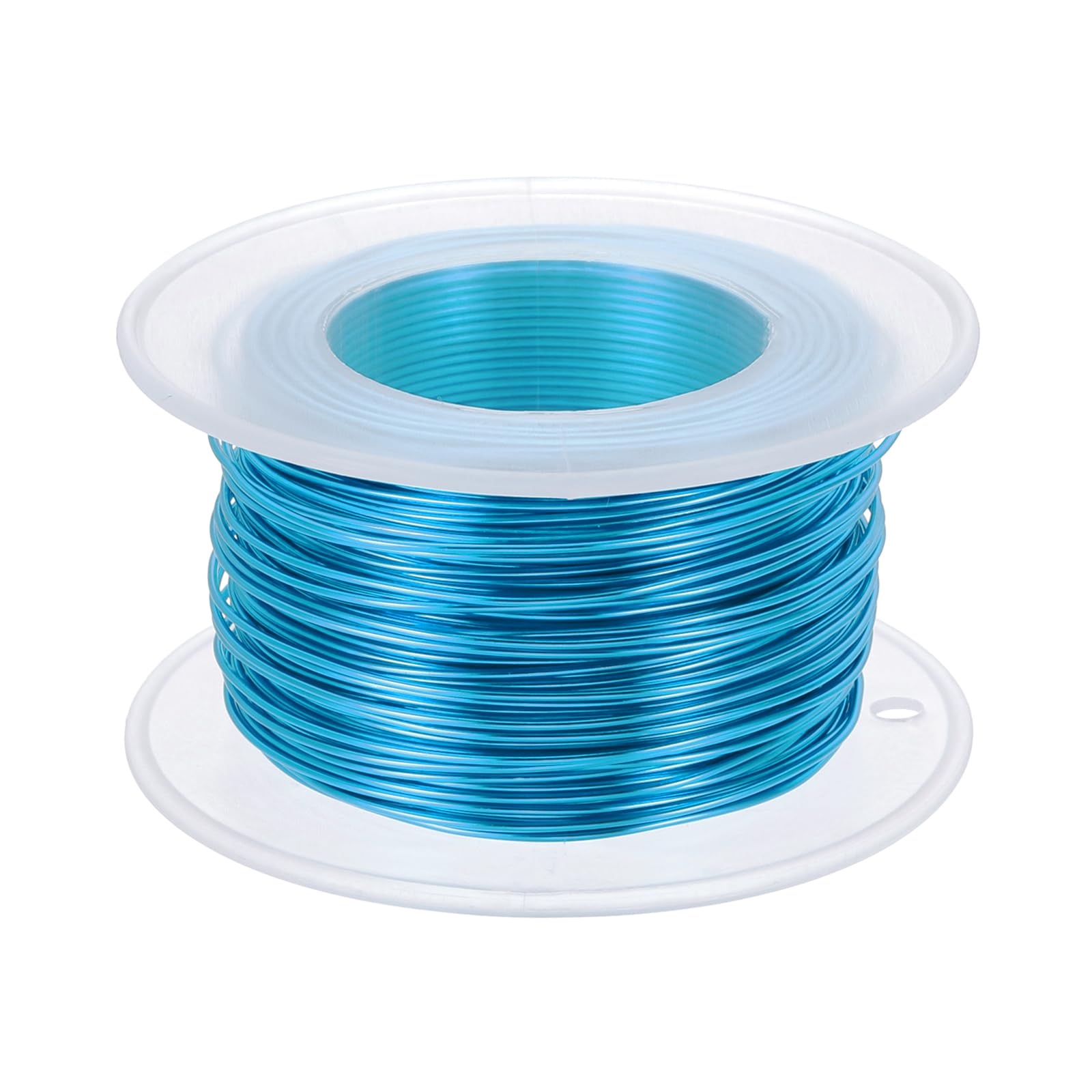 PATIKIL 20 Gauge 0.8mm Aluminum Craft Wire, 98.4 Ft Metal Wire Armature Bendable Wire for Jewelry Making Metal Wrap DIY Bright Blue