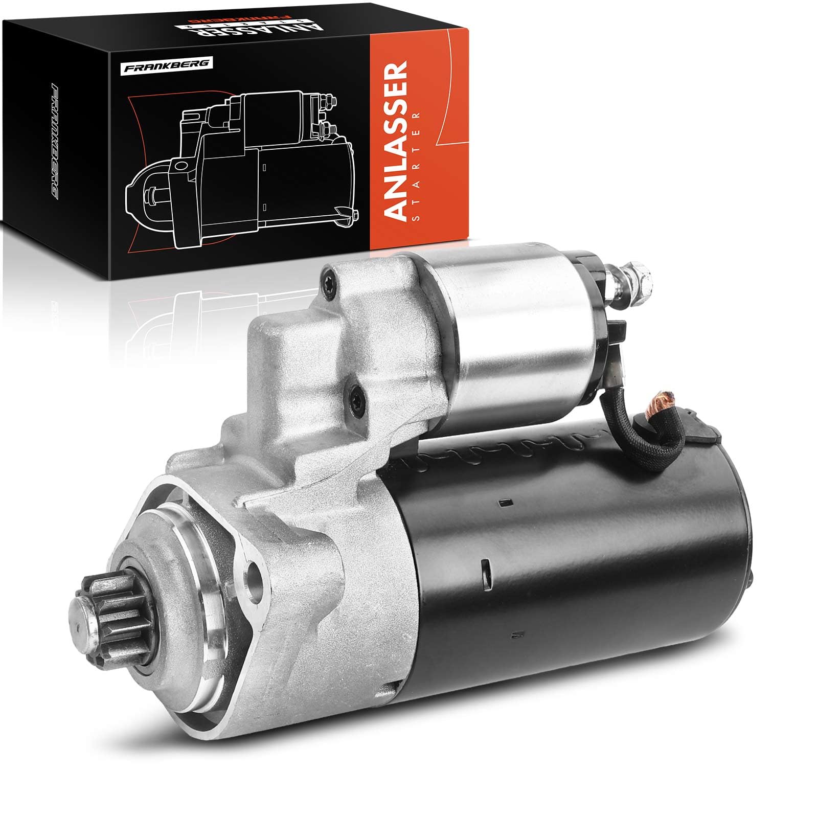 Frankberg Motor de arranque 25 kW 12 V 10 dientes 0001125057 | Compatible con: C.a.y.e.n.n.e 9PA