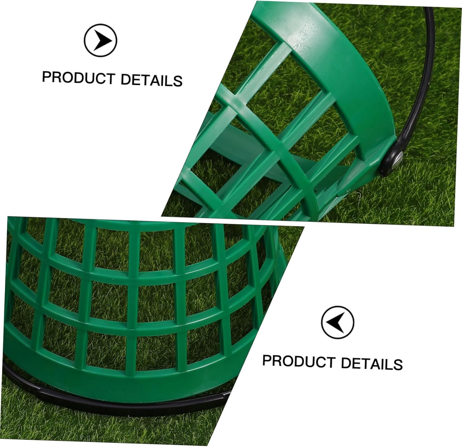 Mipcase Golf Basket Bucket Container Golf Tees Golf Storage Rack Chipping Mat for Golf Unit Storage Balls Tubes