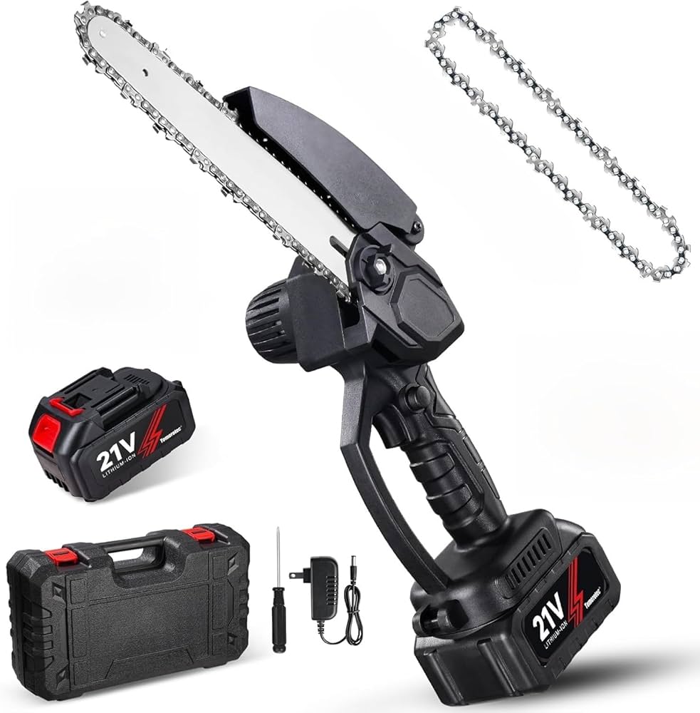充電式チェーンソー 21V充電式ミニチェーンソー小型電動のこぎり電動チェーンソー 楽天市場】【バッテリー2個セット 】チェーンソー 充電式