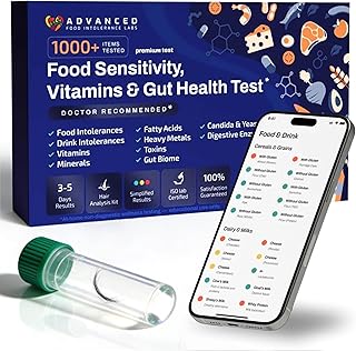 AFIL 1000+ Foods, Drinks, Vitamins, Gut, At-Home Wellness Test Kit, Trusted Hair Analysis for Adults & Kids, At-Home Health Non-Invasive, Gluten, Dairy Health Wellness Indicators