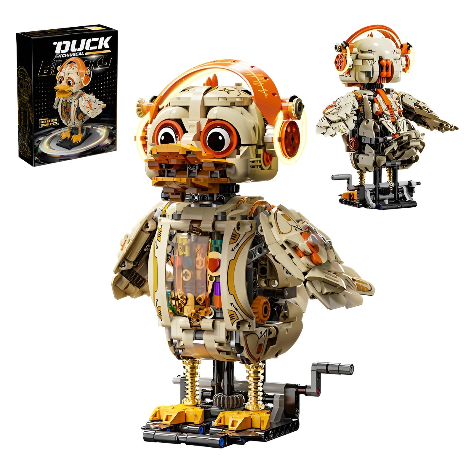 DzirePada Mechanical Duck Building Set, Cool Cyberpunk Animal Toys for Adults, Goose Bird Building Bricks Kit, Great Birthday Gifts for Boys Teens (1168PCS) โ image 1