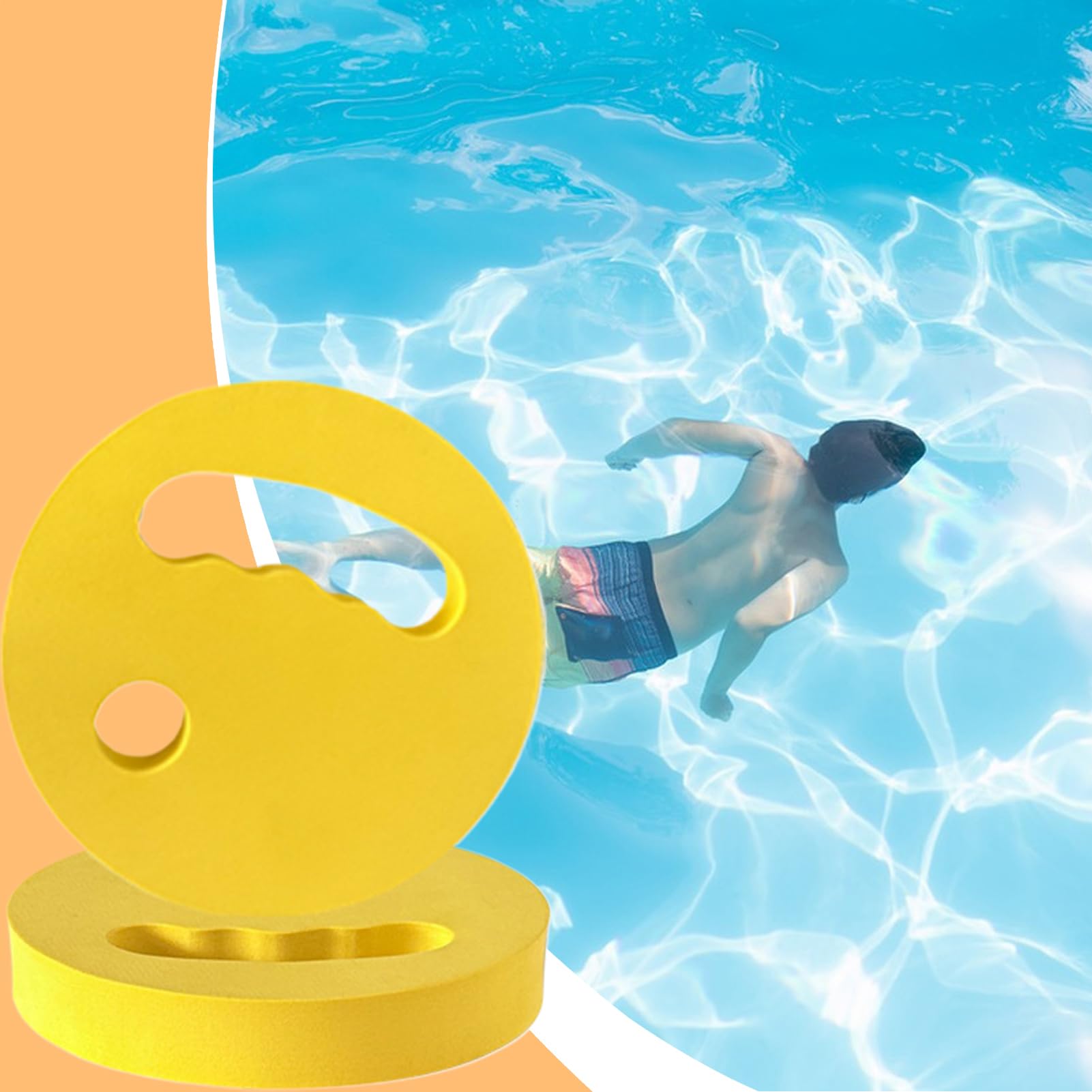 Dischi Per Allenamento In Acqua, 2 Pezzi Manubri Galleggianti In Schiuma Per Acqua, Aqua Training Disc, Disco Di Esercizi In Piscina